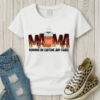 Coffee Mom MAMA Running On Caffeine And Chaos Women's T-Shirt thumb 3