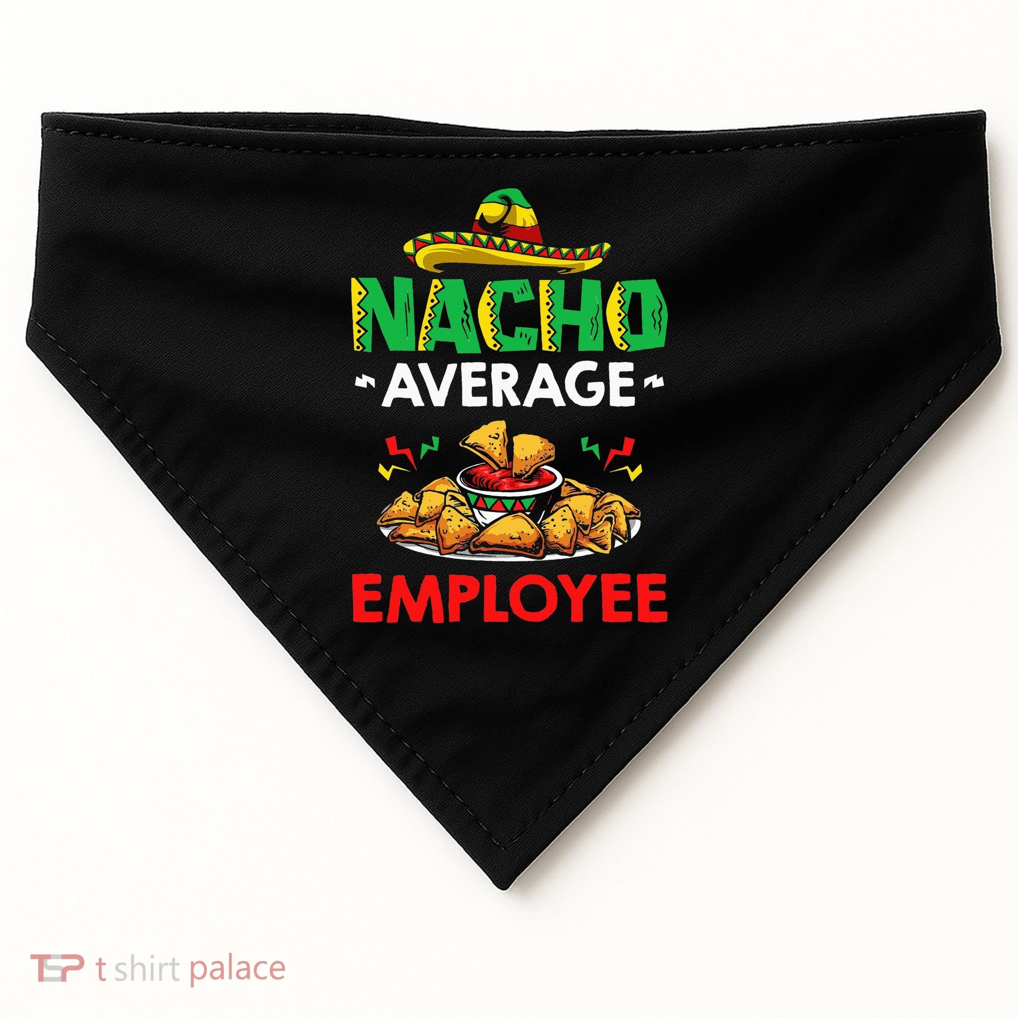 Cinco Mayo Mexican Worker 5 De Mayo Nacho Average Employee USA-Made Doggie Bandana