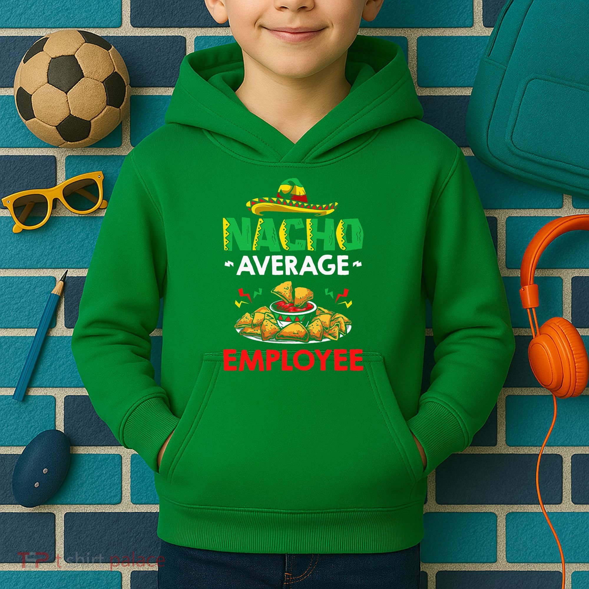 Cinco Mayo Mexican Worker 5 De Mayo Nacho Average Employee Kids Hoodie