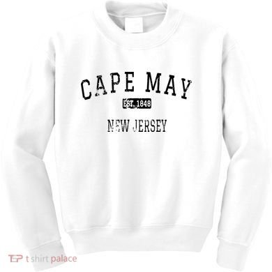 Cape May New Jersey Nj Vintage Kids Sweatshirt