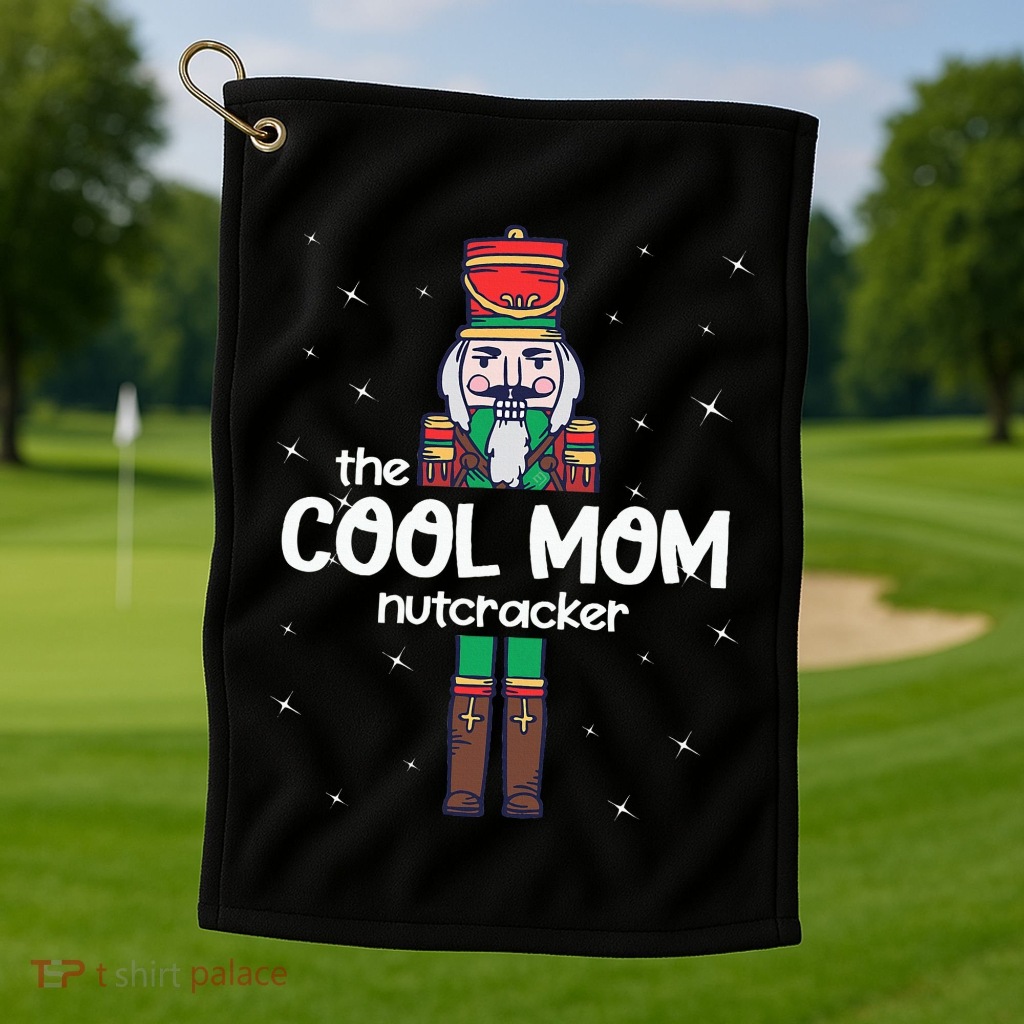 Cool Mom Nutcracker Family Matching Golf Towel