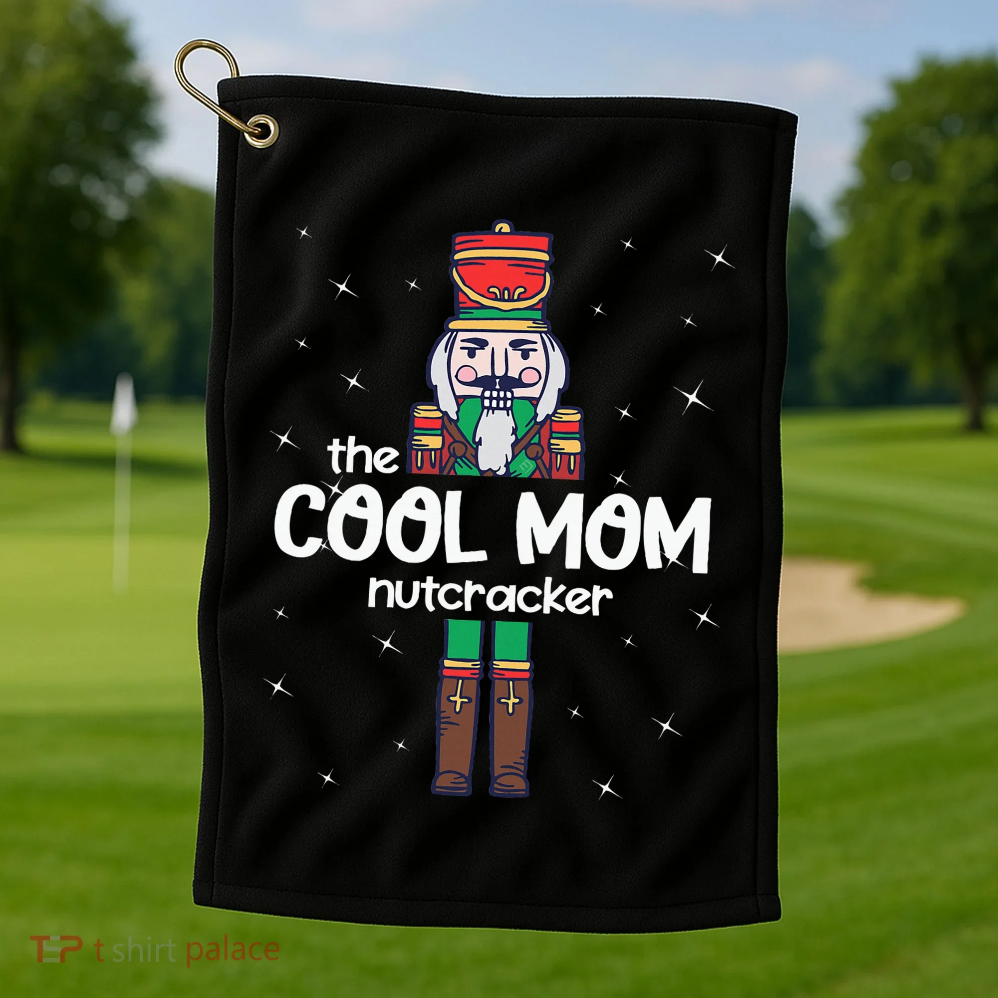 Cool Mom Nutcracker Family Matching Golf Towel