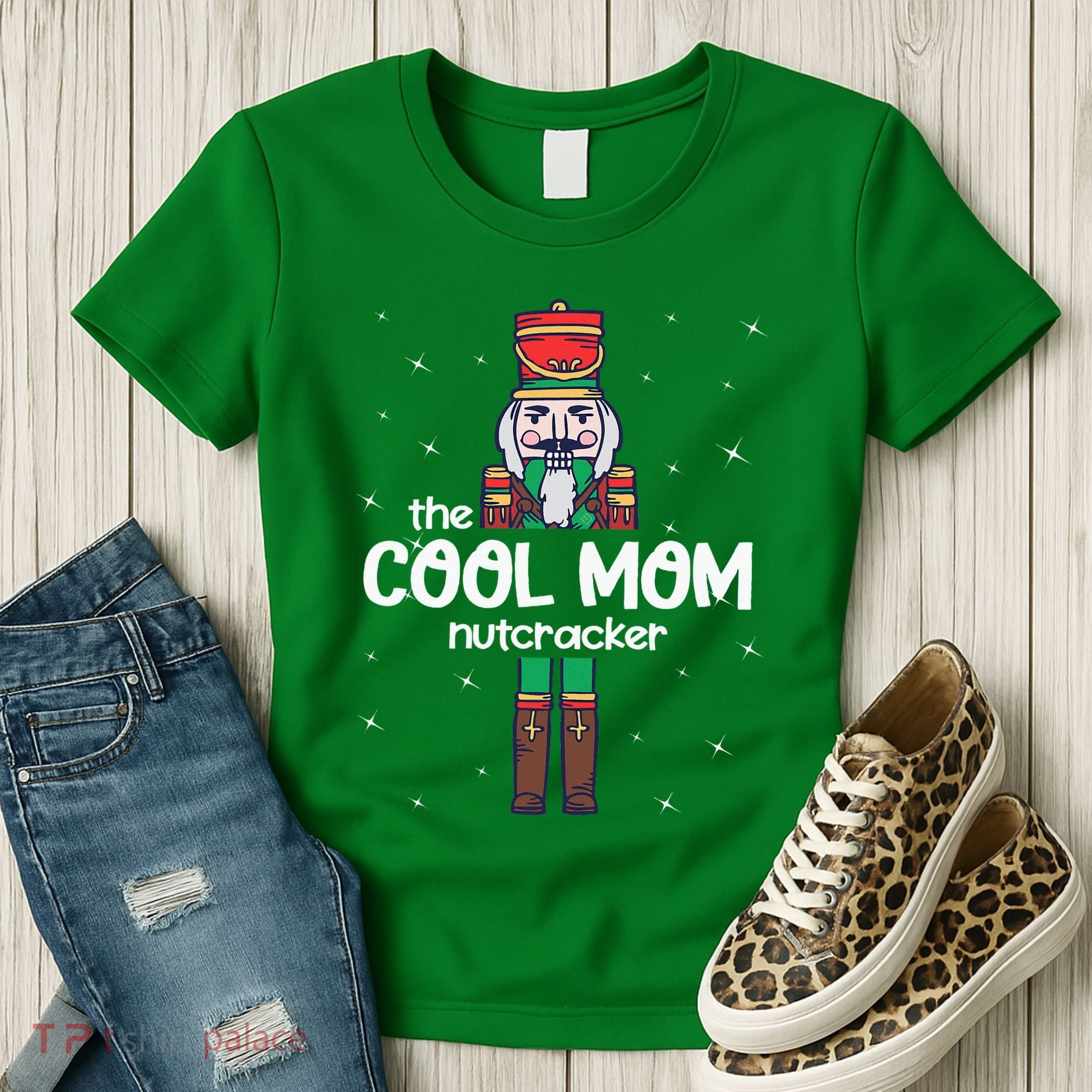 Cool Mom Nutcracker Family Matching Women's T-Shirt