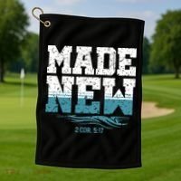 Christian Made New Baptism Golf Towel thumb 1