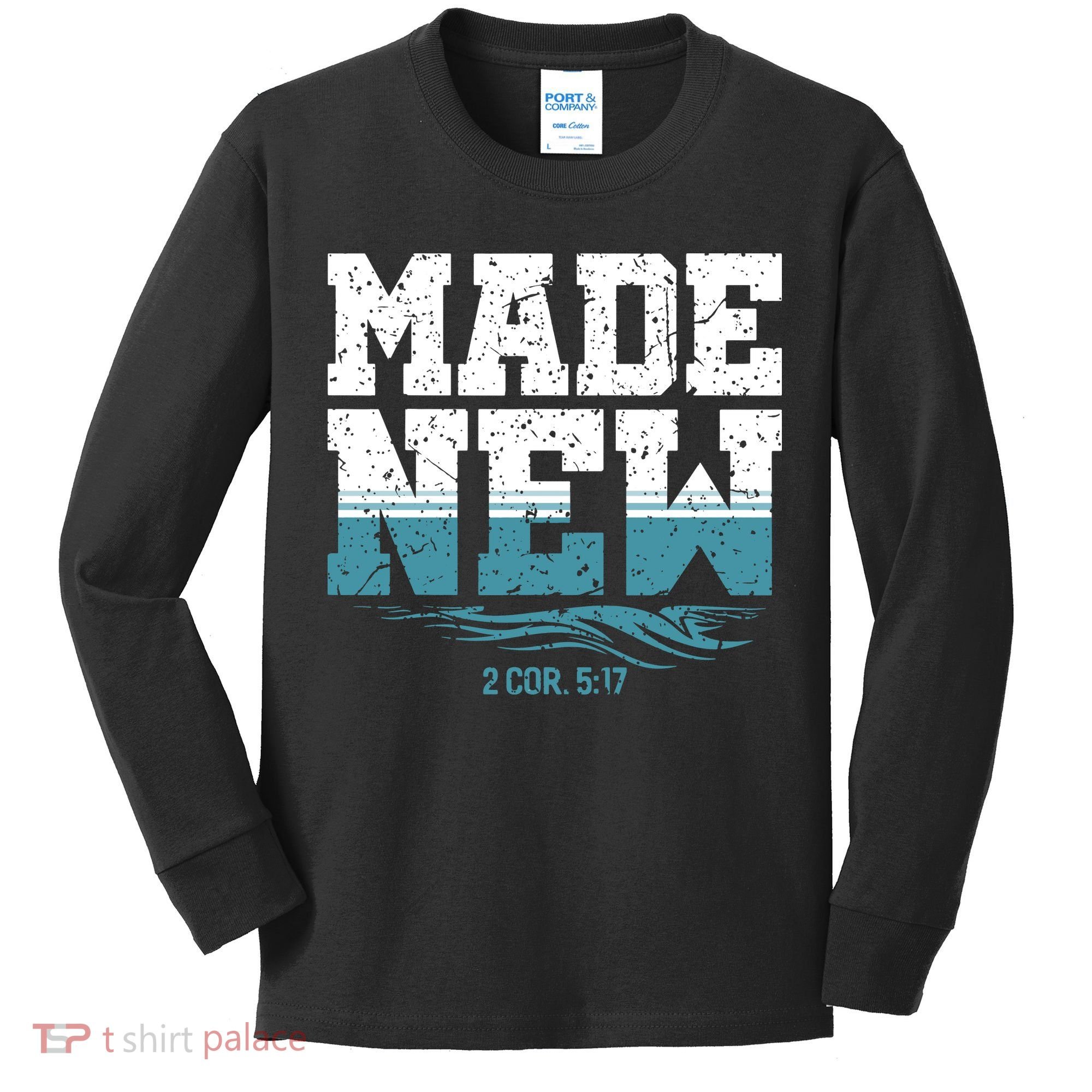 Christian Made New Baptism Kids Long Sleeve Shirt