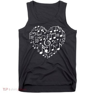 Cool Music Note Art For Men Women Music Musical Note Lover Tank Top