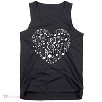 Cool Music Note Art For Men Women Music Musical Note Lover Tank Top thumb 0