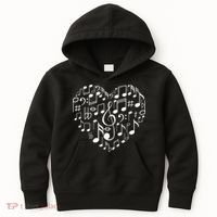 Cool Music Note Art For Men Women Music Musical Note Lover Kids Hoodie thumb 0