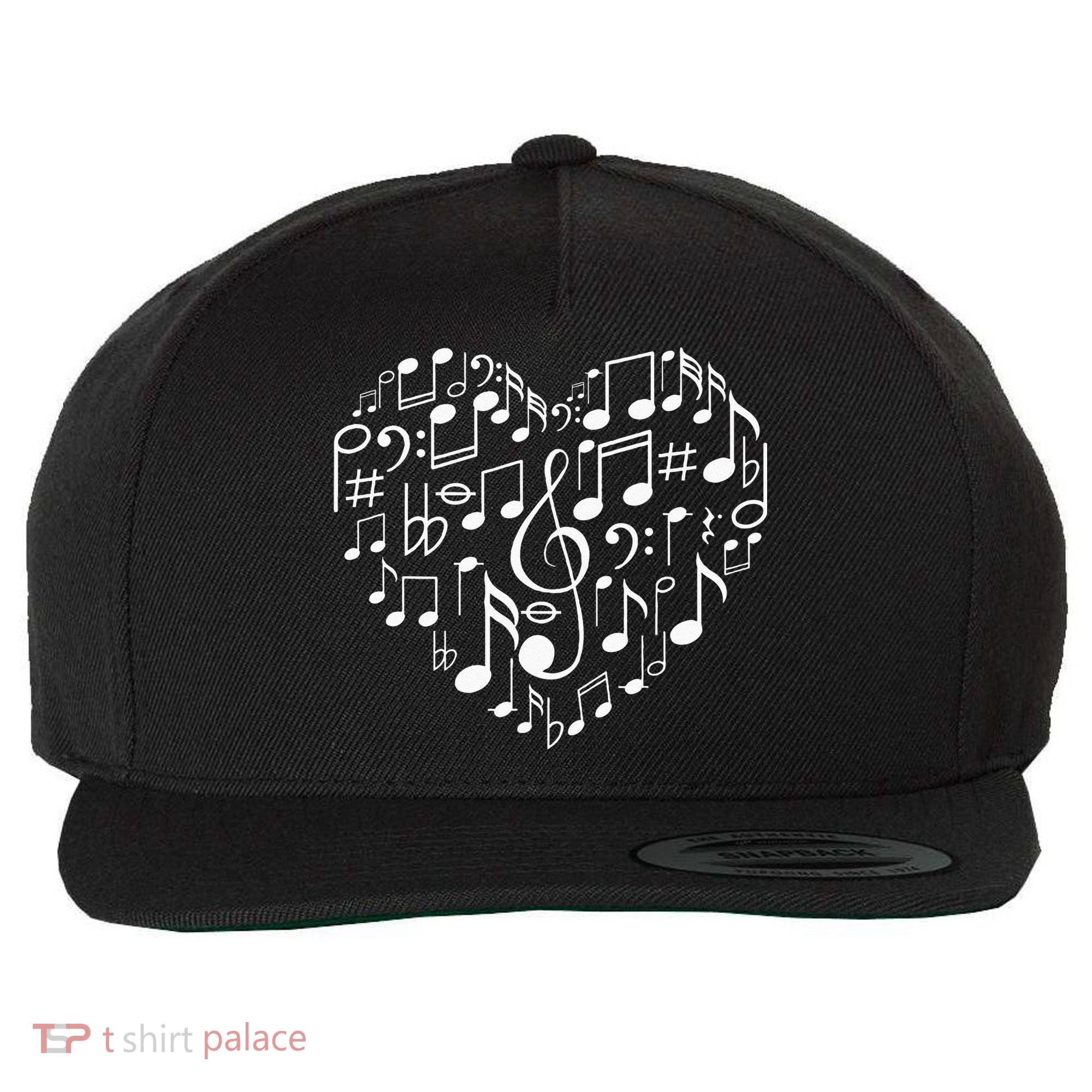 Cool Music Note Art For Men Women Music Musical Note Lover Wool Snapback Cap
