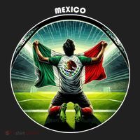 Cool Mexico National Soccer Team With Flag Women's Sweatshirt thumb 2