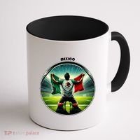 Cool Mexico National Soccer Team With Flag Coffee Mug thumb 1