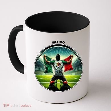 Cool Mexico National Soccer Team With Flag Coffee Mug