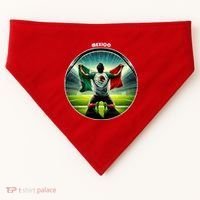 Cool Mexico National Soccer Team With Flag USA-Made Doggie Bandana thumb 0