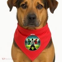 Cool Mexico National Soccer Team With Flag USA-Made Doggie Bandana thumb 1