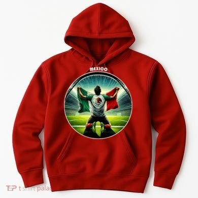 Cool Mexico National Soccer Team With Flag Hoodie