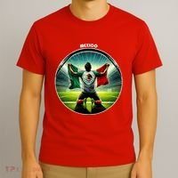 Cool Mexico National Soccer Team With Flag T-Shirt thumb 3