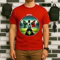 Cool Mexico National Soccer Team With Flag T-Shirt thumb 6