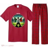 Cool Mexico National Soccer Team With Flag Pajama Set thumb 0