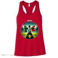 Cool Mexico National Soccer Team With Flag Women's Tank Top thumb 0