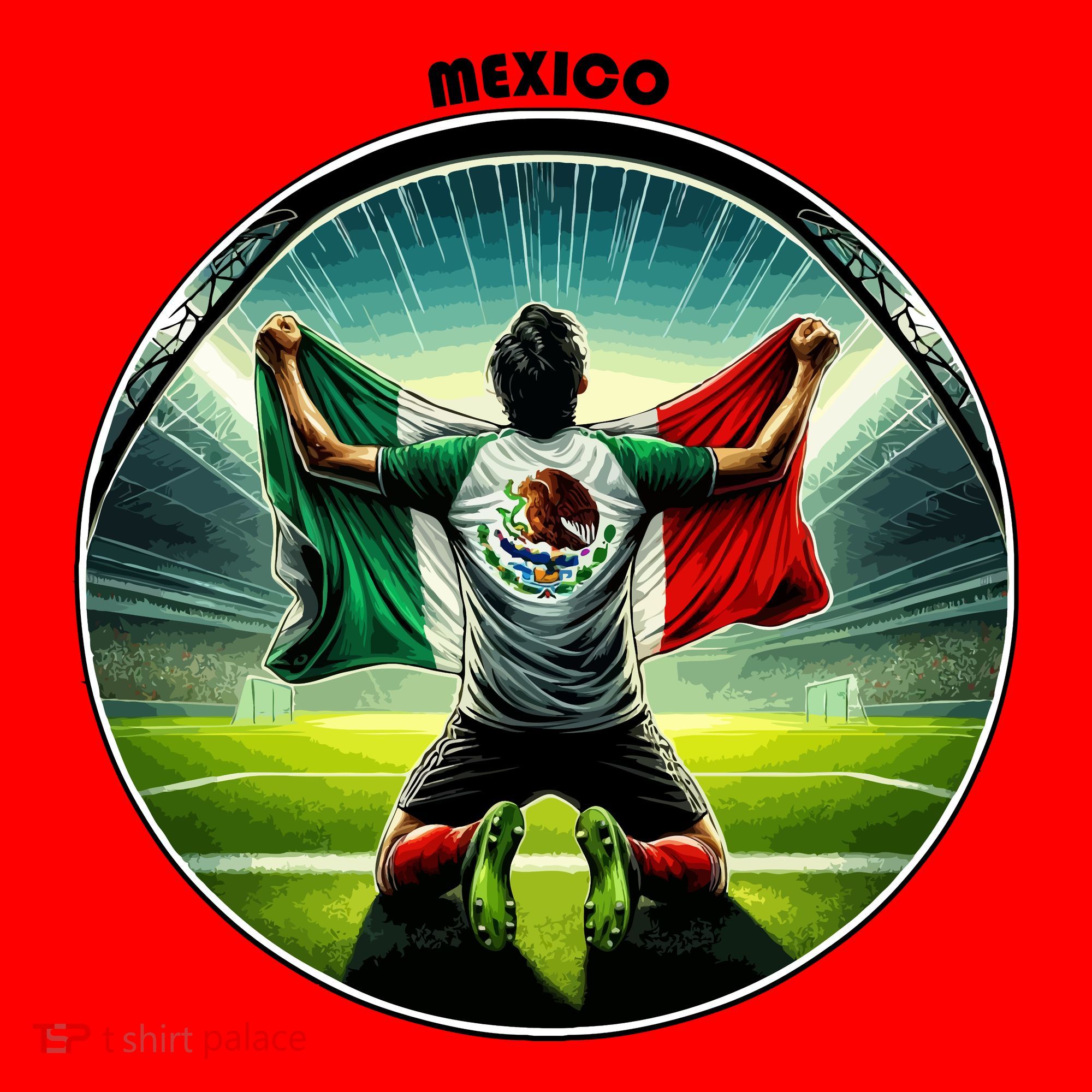 Cool Mexico National Soccer Team With Flag Santa Hat