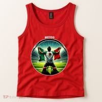Cool Mexico National Soccer Team With Flag Tank Top thumb 2