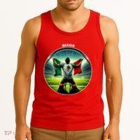 Cool Mexico National Soccer Team With Flag Tank Top thumb 3