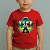 Cool Mexico National Soccer Team With Flag Toddler T-Shirt thumb 2