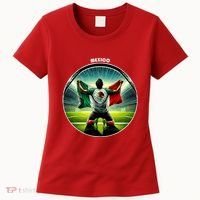 Cool Mexico National Soccer Team With Flag Women's T-Shirt thumb 0