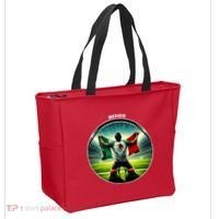 Cool Mexico National Soccer Team With Flag Tote Bag thumb 2