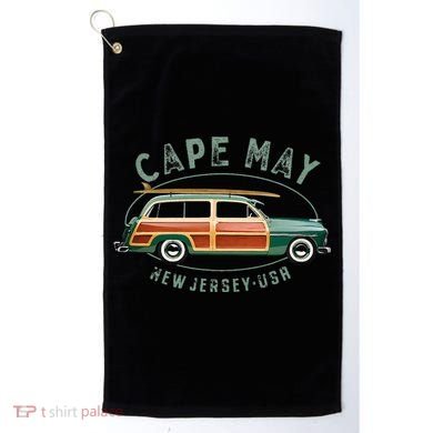 Cape May New Jersey Vintage Surfing Design Golf Towel