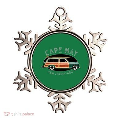 Cape May New Jersey Vintage Surfing Design Ornament