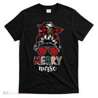 Cute Merry Nurse Christmas T-Shirt thumb 0