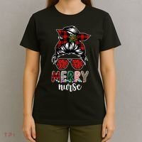 Cute Merry Nurse Christmas T-Shirt thumb 4