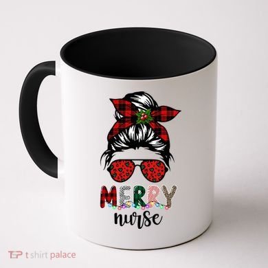 Cute Merry Nurse Christmas Coffee Mug