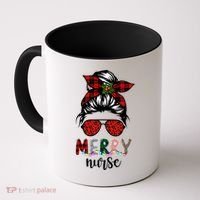 Cute Merry Nurse Christmas Coffee Mug thumb 0