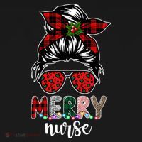 Cute Merry Nurse Christmas Women's Hoodie thumb 2