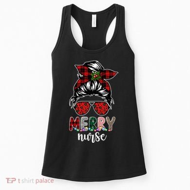 Cute Merry Nurse Christmas Women's Tank Top
