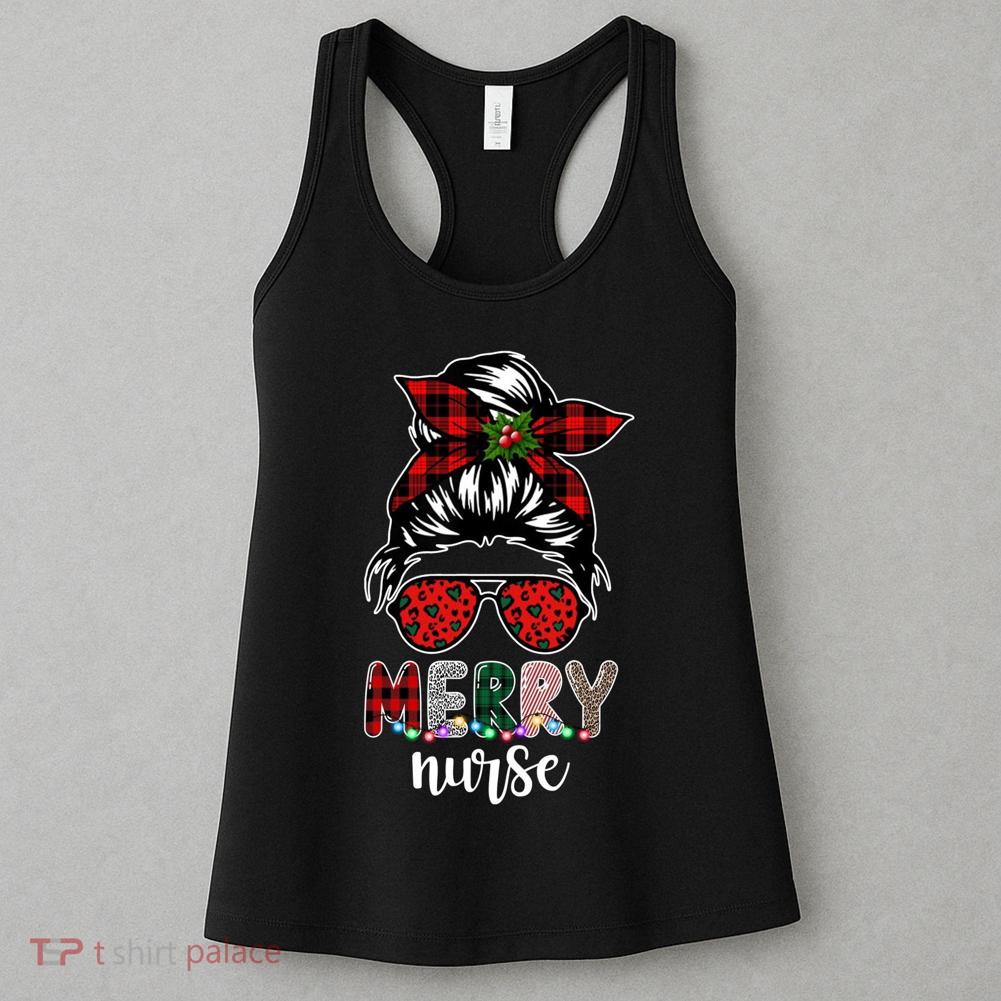 Cute Merry Nurse Christmas Women's Tank Top