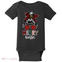Cute Merry Nurse Christmas Baby Bodysuit thumb 0