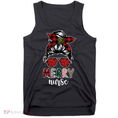 Cute Merry Nurse Christmas Tank Top