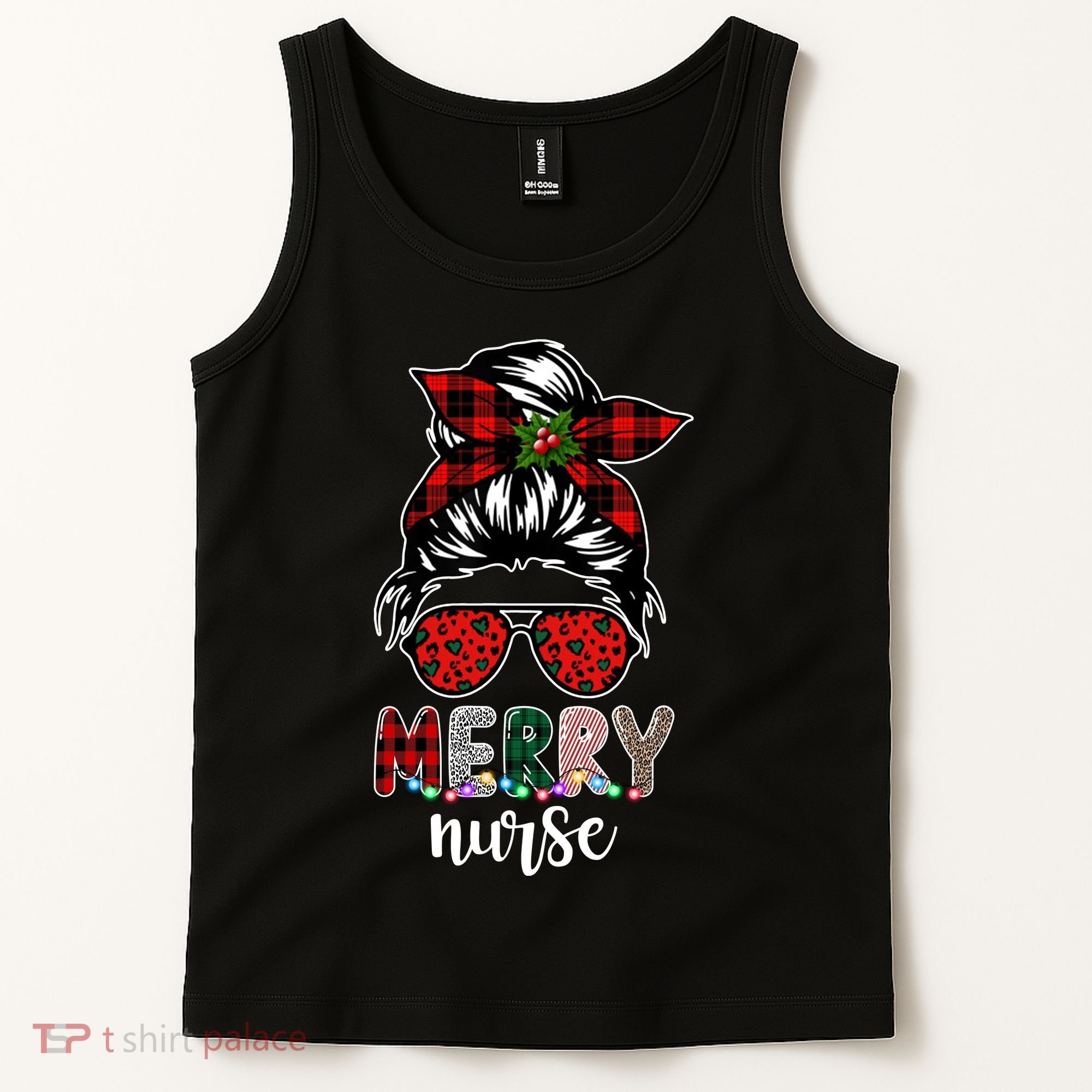 Cute Merry Nurse Christmas Tank Top