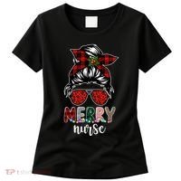 Cute Merry Nurse Christmas Women's T-Shirt thumb 0