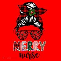 Cute Merry Nurse Christmas Santa Hat thumb 1