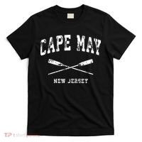 Cape May New Jersey Vintage Nautical Crossed Oars T-Shirt thumb 0