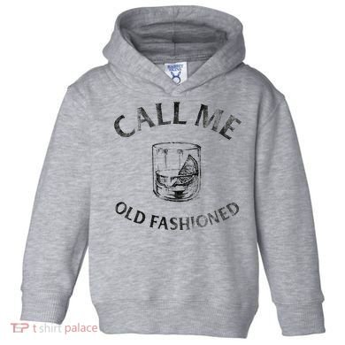 Call Me Old Fashionedcocktail Glass Toddler Hoodie