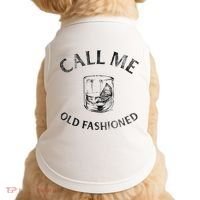 Call Me Old Fashionedcocktail Glass Doggie Tank thumb 0