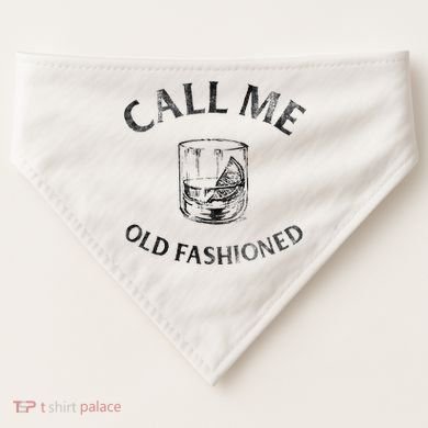 Call Me Old Fashionedcocktail Glass USA-Made Doggie Bandana