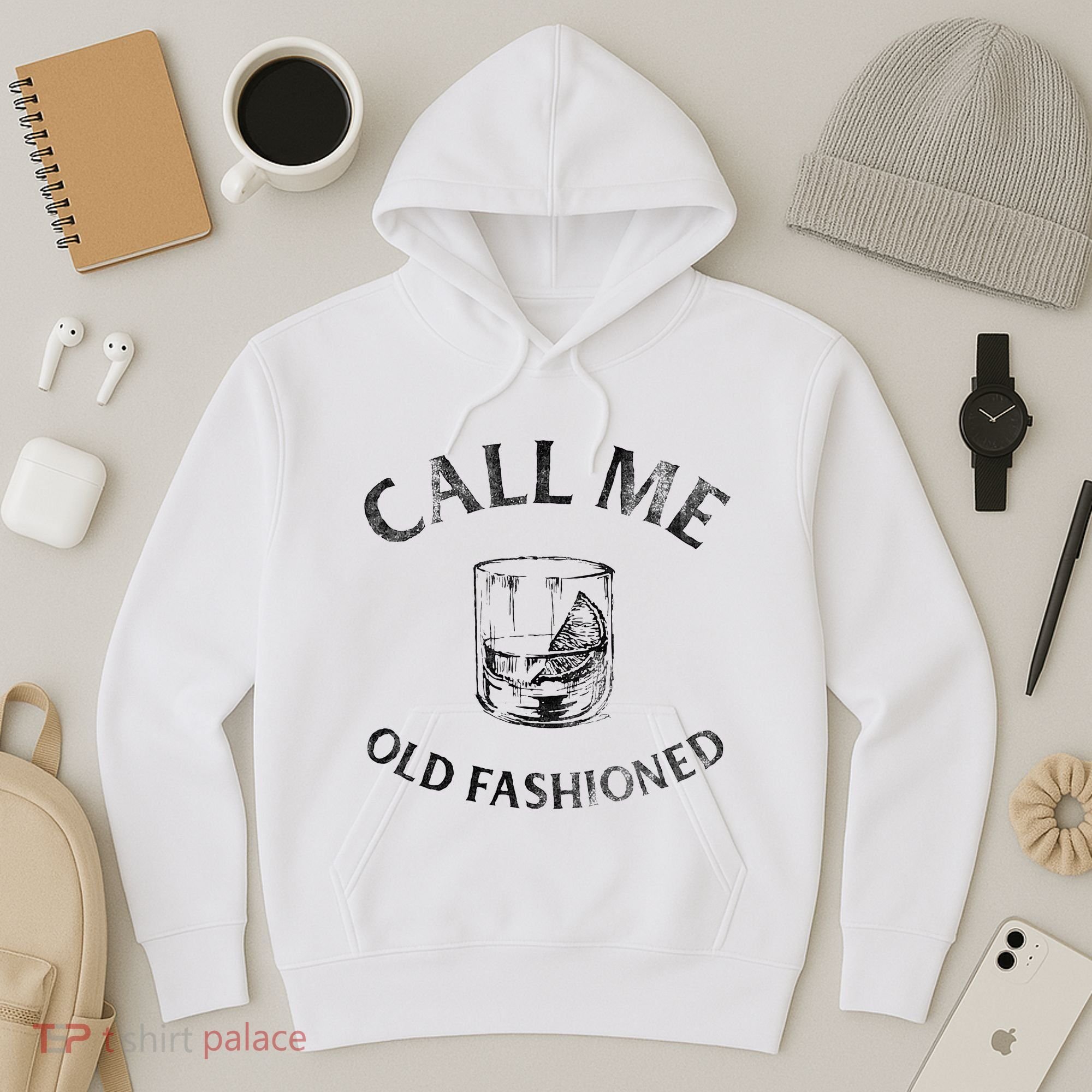 Call Me Old Fashionedcocktail Glass Hoodie