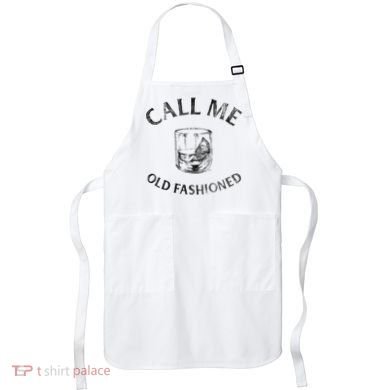 Call Me Old Fashionedcocktail Glass Apron
