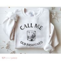 Call Me Old Fashionedcocktail Glass Sweatshirt thumb 2